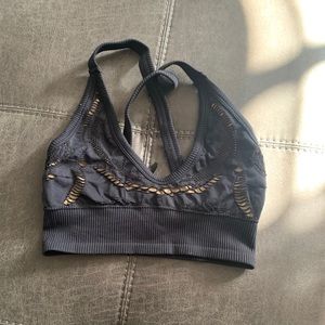 Women's Black Lace-Detail Bralette